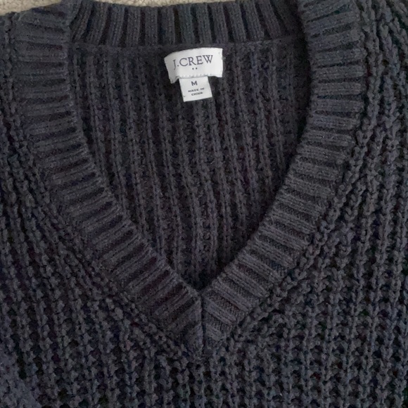 Black J. Crew chunky knit sweater - Picture 2 of 3